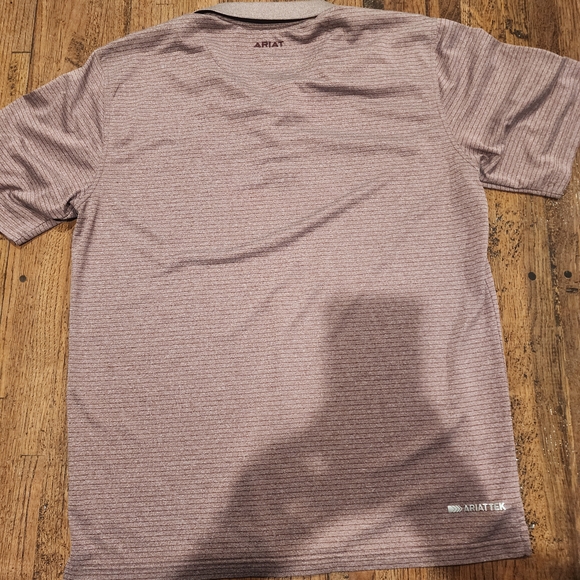 Ariat Men's Polo Shirt - Red - Picture 4 of 6